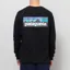 Patagonia Long Sleeve P-6 Logo Responsibili-Tee Black