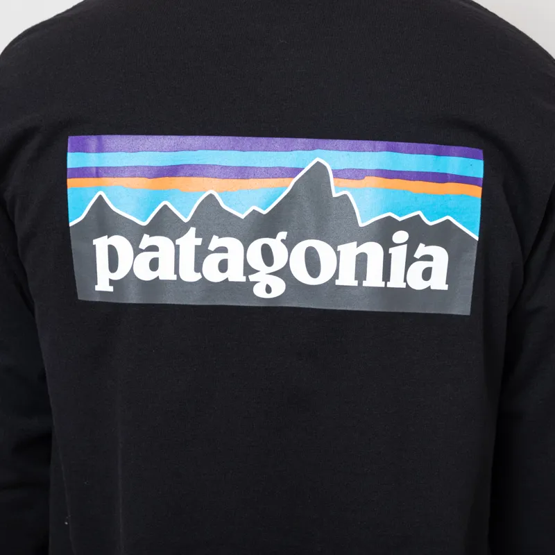 Patagonia Long Sleeve P-6 Logo Responsibili-Tee Black-5