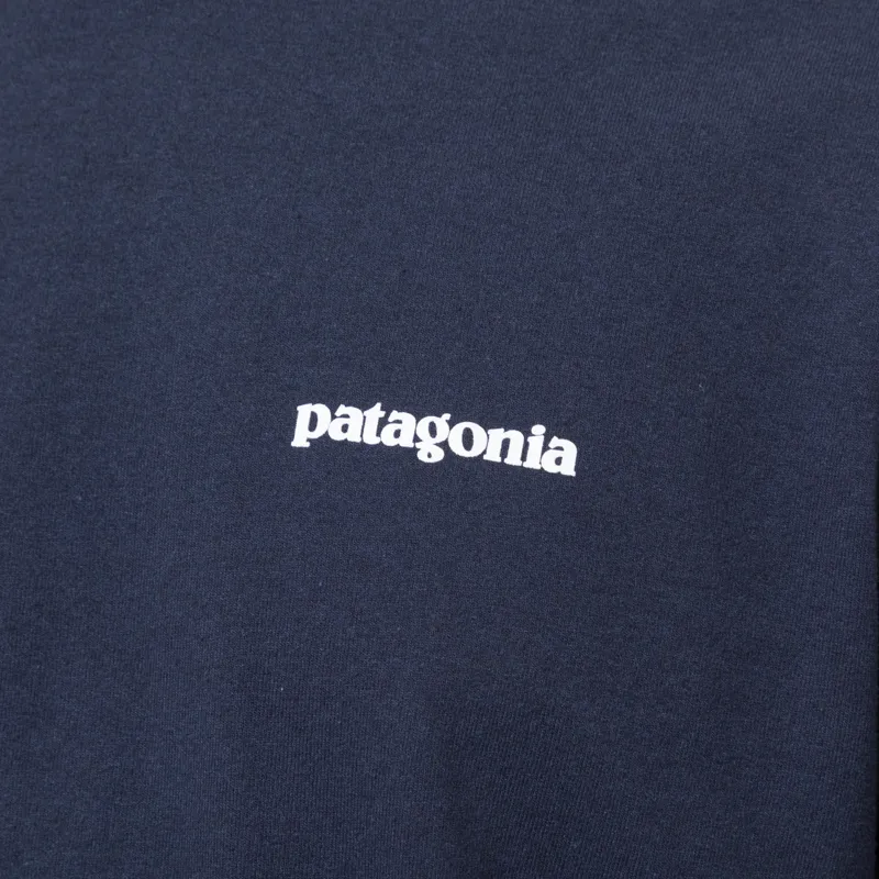 Patagonia Long Sleeve P-6 Logo Responsibili-Tee New Navy-7
