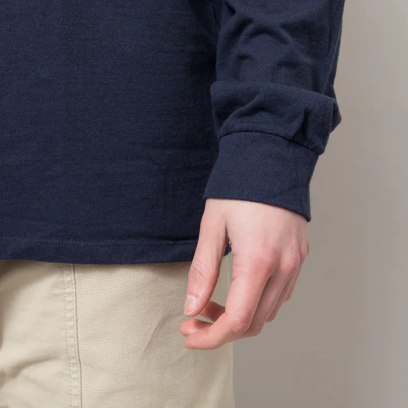 Patagonia Long Sleeve P-6 Logo Responsibili-Tee New Navy-6