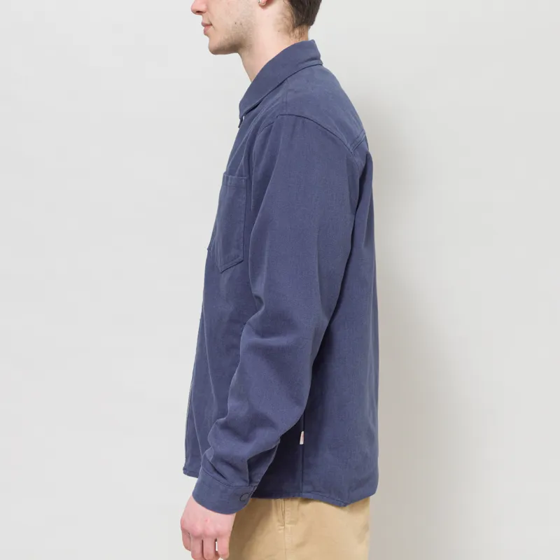 Revolution Zip Overshirt Dark Navy-2