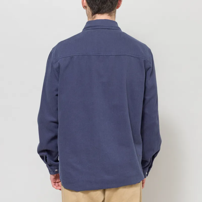 Revolution Zip Overshirt Dark Navy-3