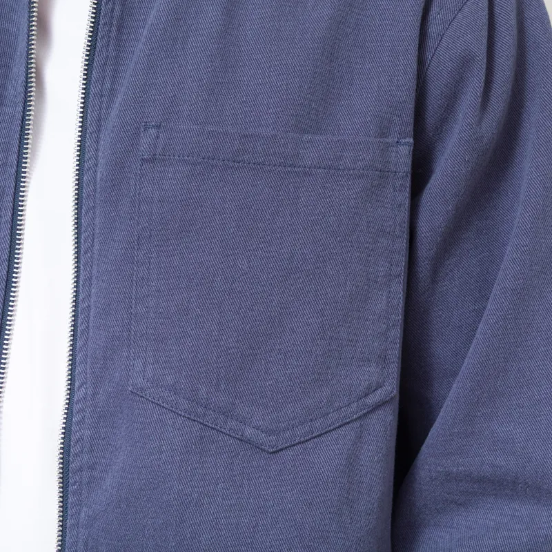 Revolution Zip Overshirt Dark Navy-6