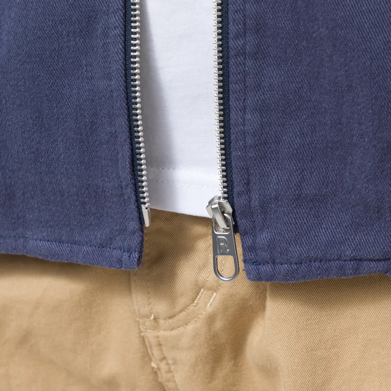 Revolution Zip Overshirt Dark Navy-7
