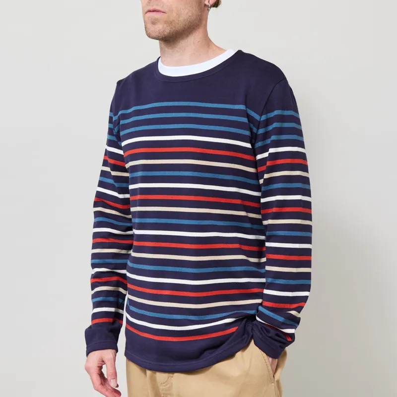 Armor Lux Striped Deauville T Shirt Navy-1