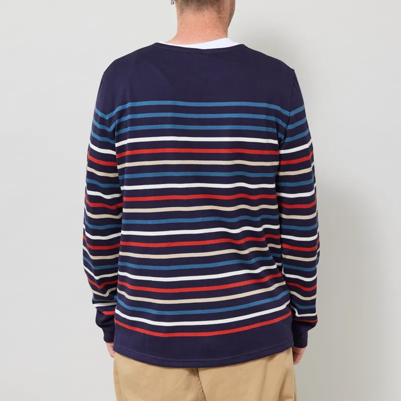 Armor Lux Striped Deauville T Shirt Navy-2