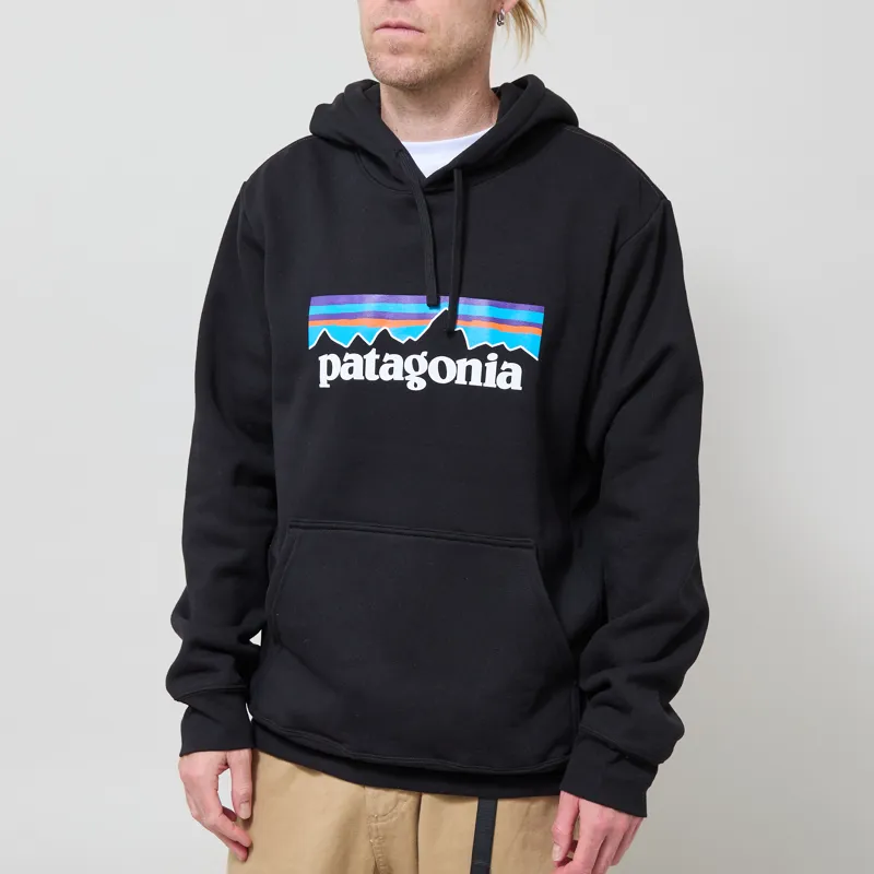 Patagonia P-6 Logo Uprisal Hoodie Black