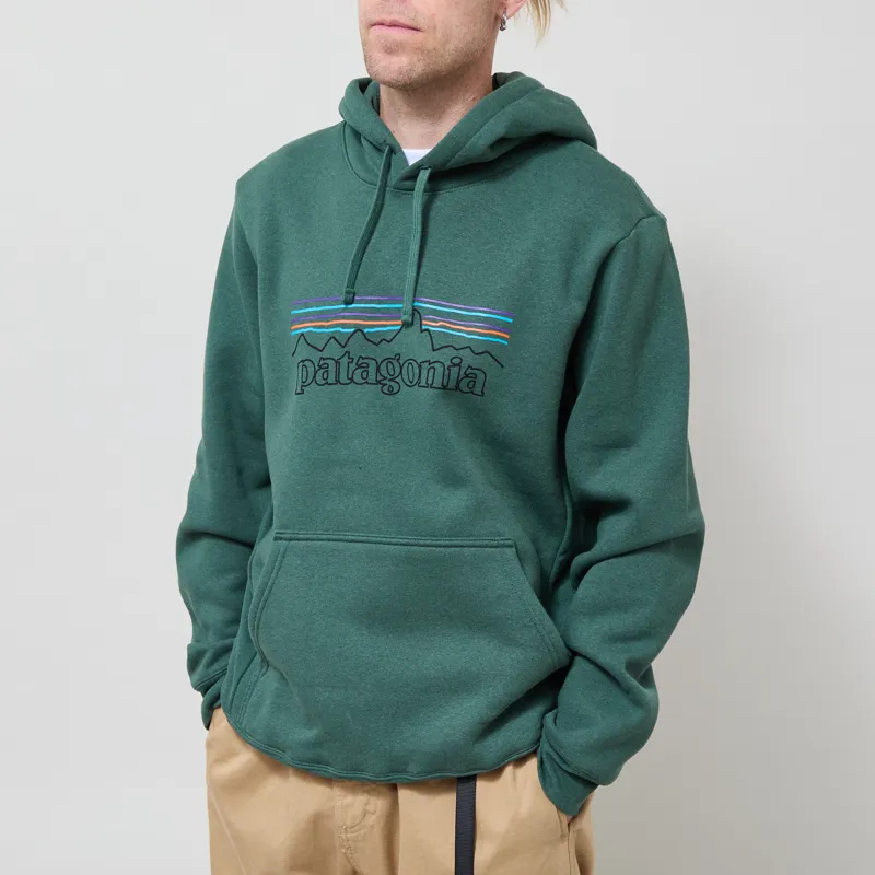 Patagonia P-6 Logo Uprisal Hoodie P-6 Outline Canopy Green