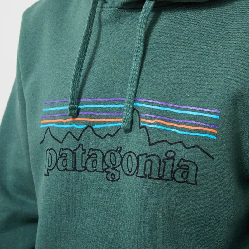Patagonia P-6 Logo Uprisal Hoodie P-6 Outline Canopy Green-4