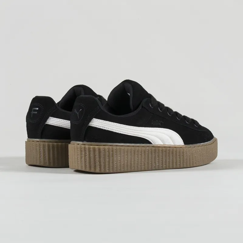 Puma creepers black and white store