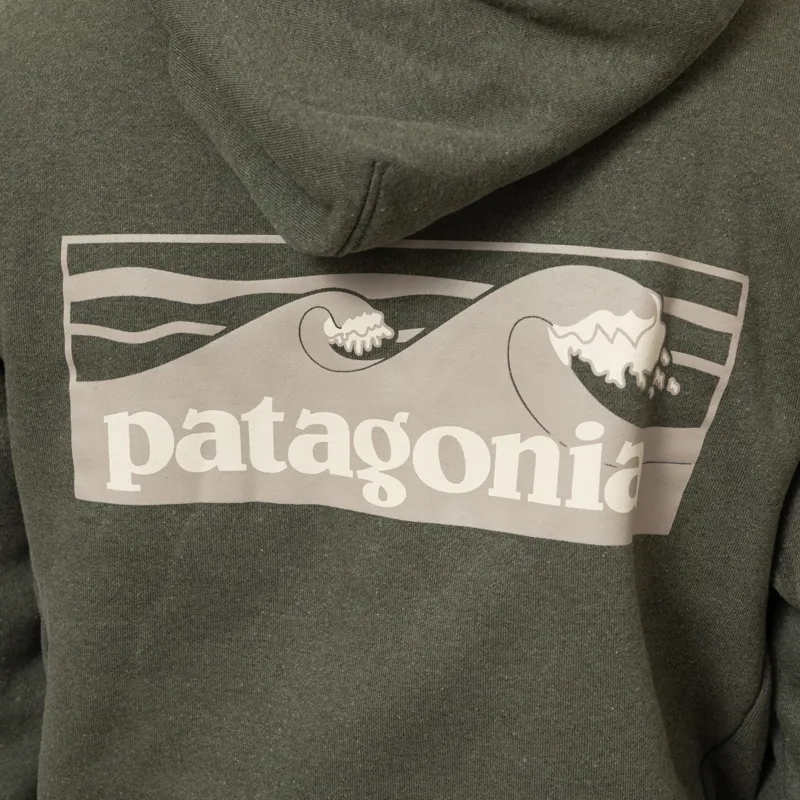 Patagonia Boardshort Logo Uprisal Hoodie Basin Green-5