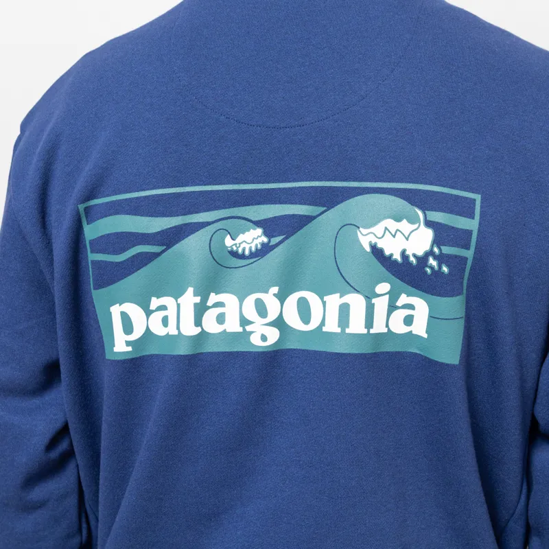 Patagonia Boardshort Logo Uprisal Hoodie Clement Blue-7