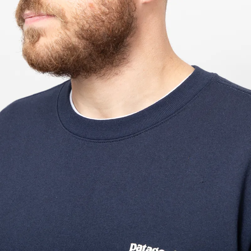 Patagonia Fitz Roy Icon Uprisal Crew Sweatshirt New Navy-5