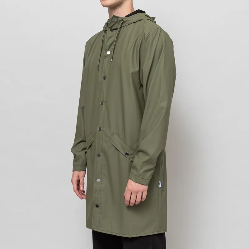 Rains Waterproof Long Jacket Marsh-1