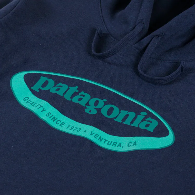 Patagonia '95 Oval Logo Uprisal Hoodie New Navy-4