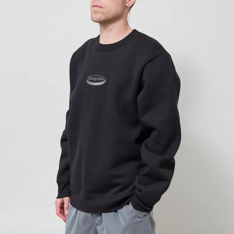Patagonia 95 Oval Logo Uprisal Crew Black-1