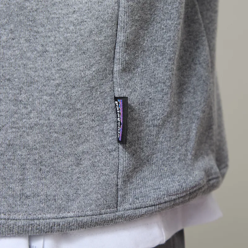 Patagonia 95 Oval Logo Uprisal Crew Gravel Heather-6