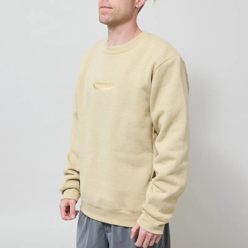 Patagonia 95 Oval Logo Uprisal Crew Lynx Tan-1