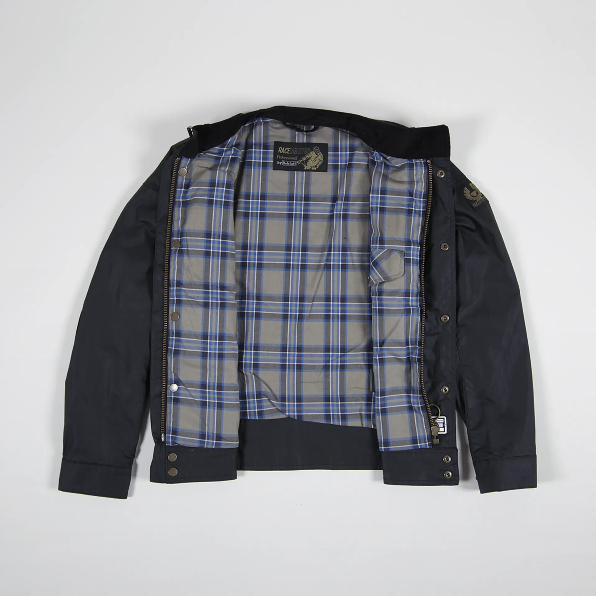 Belstaff Mens Waxed Cotton Heritage Racemaster Jacket Dark Navy