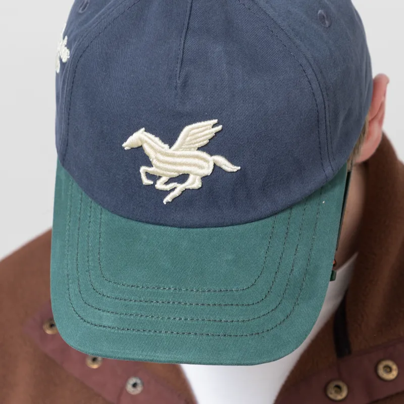 Goodies Sportive 3D Pegasus Washed Cap Green Blue-3
