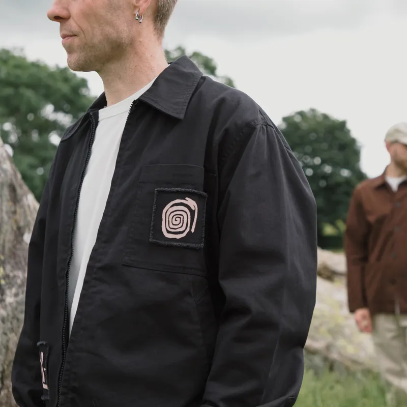 Universal Works x Working Class Heroes Rose Bowl Jacket Black Twill-2