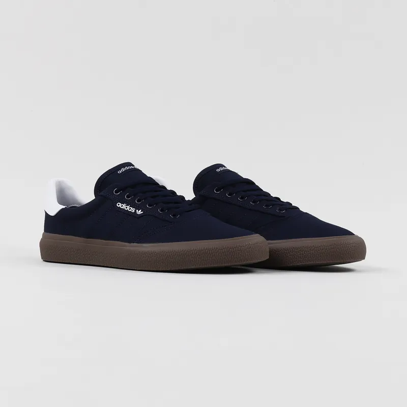 Adidas Skateboarding 3MC Shoes Navy White Gum-3