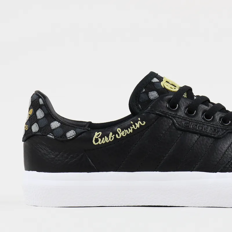 Adidas Skateboarding 3MC x Truth Never Told Shoes Black White Gold-1