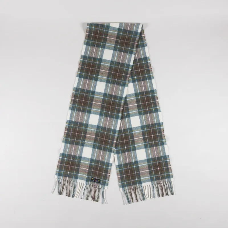 Uskees 4013 Tartan Lambswool Scarf Green