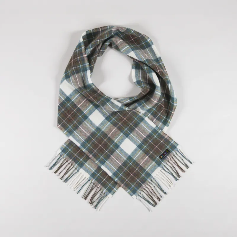 Uskees 4013 Tartan Lambswool Scarf Green-2