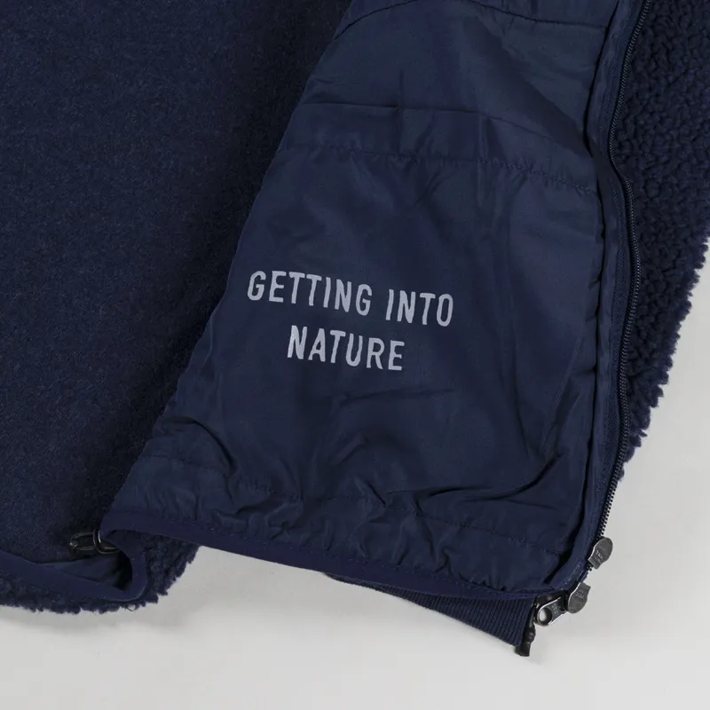 Elliker Keld Sherpa Fleece Jacket Navy-7