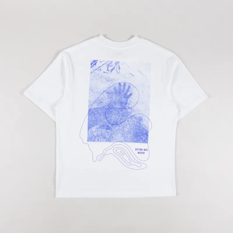 Elliker Rill Hand Print T Shirt White