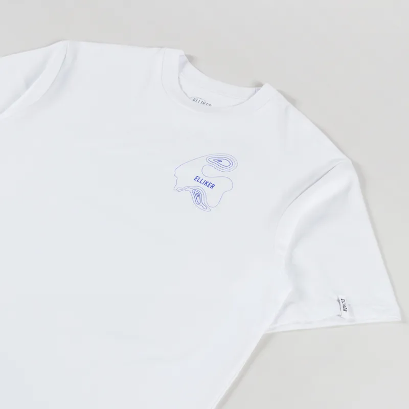 Elliker Rill Hand Print T Shirt White-3