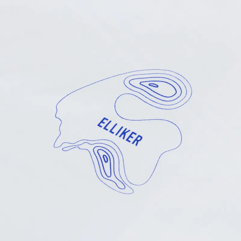 Elliker Rill Hand Print T Shirt White-6