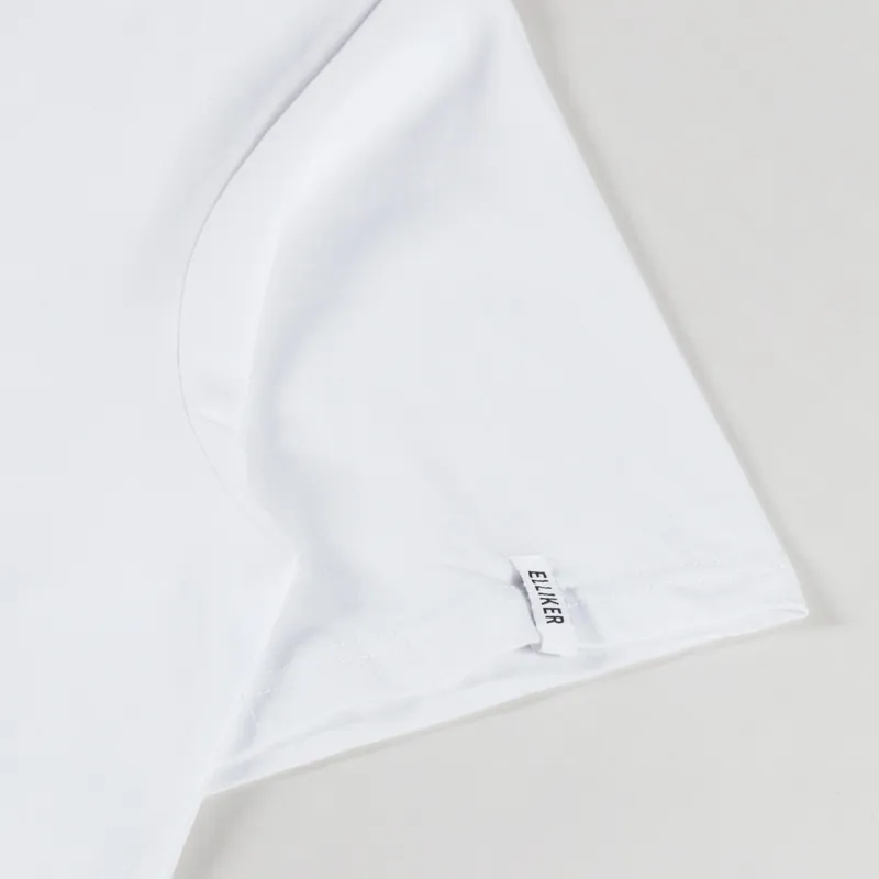 Elliker Rill Hand Print T Shirt White-7