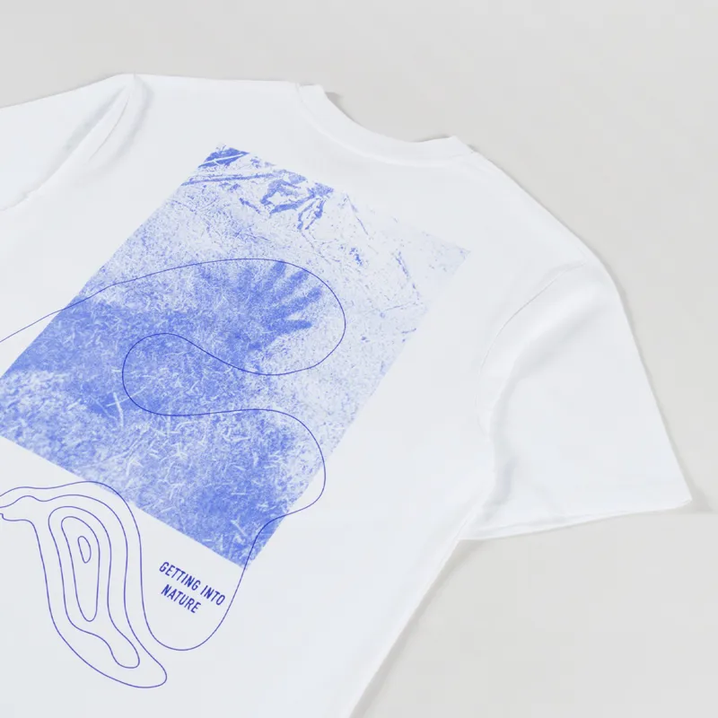 Elliker Rill Hand Print T Shirt White-2