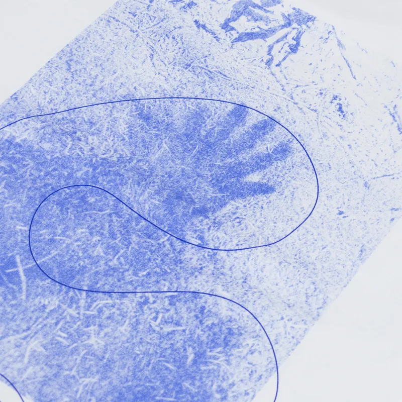 Elliker Rill Hand Print T Shirt White-4