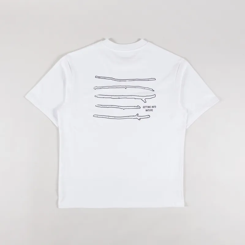 Elliker Rill Stick Print T Shirt White