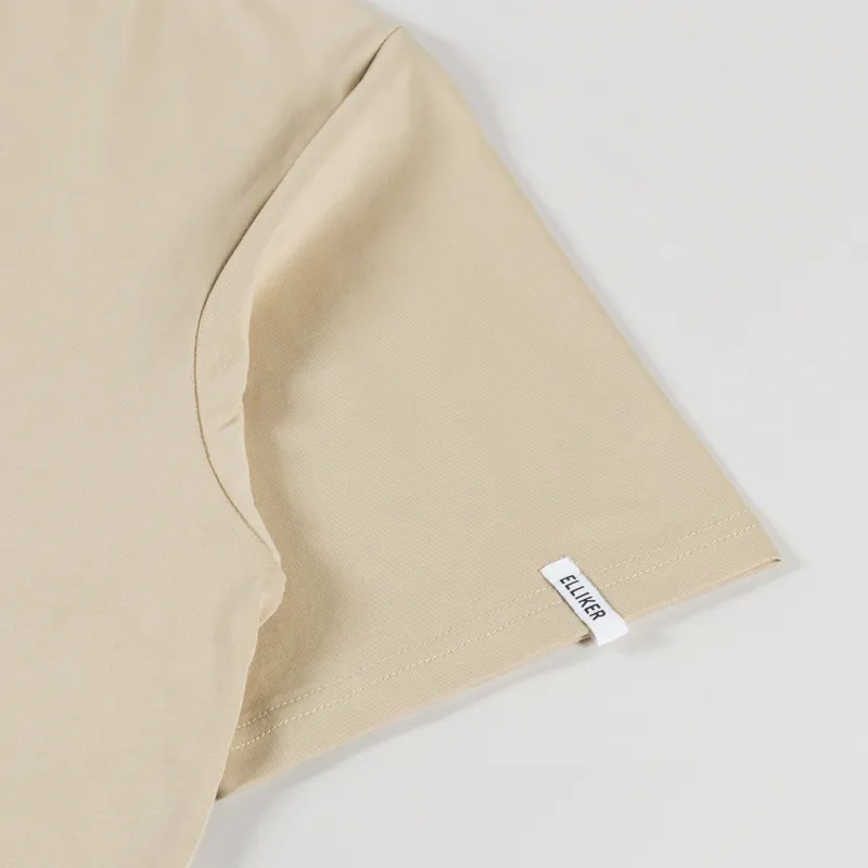 Elliker Rill Spore Print T Shirt Sand-6