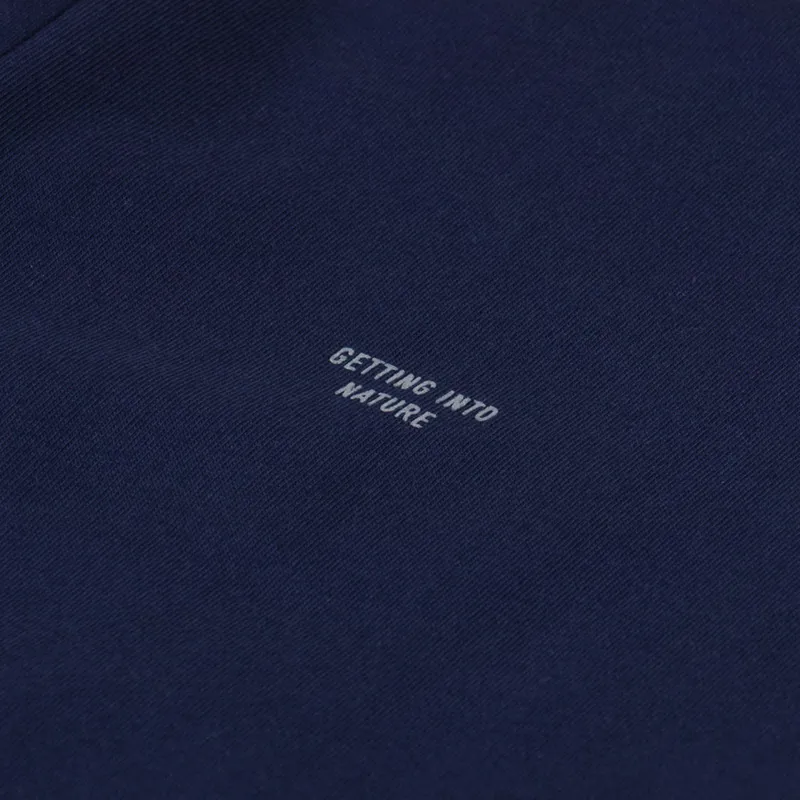 Elliker Rill Logo Print T Shirt Navy-3