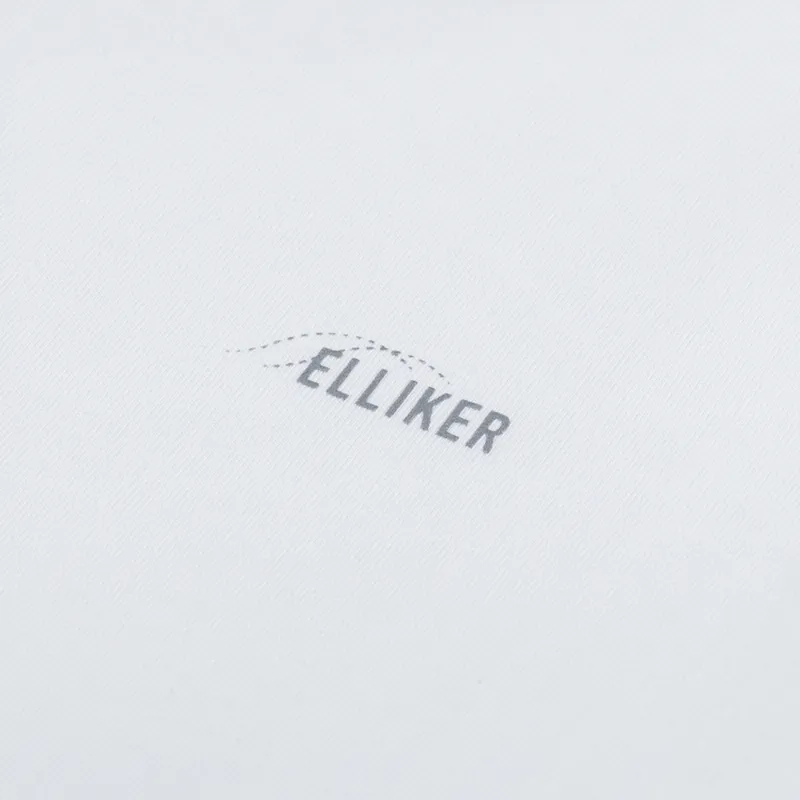 Elliker Rill Logo Print T Shirt White-2
