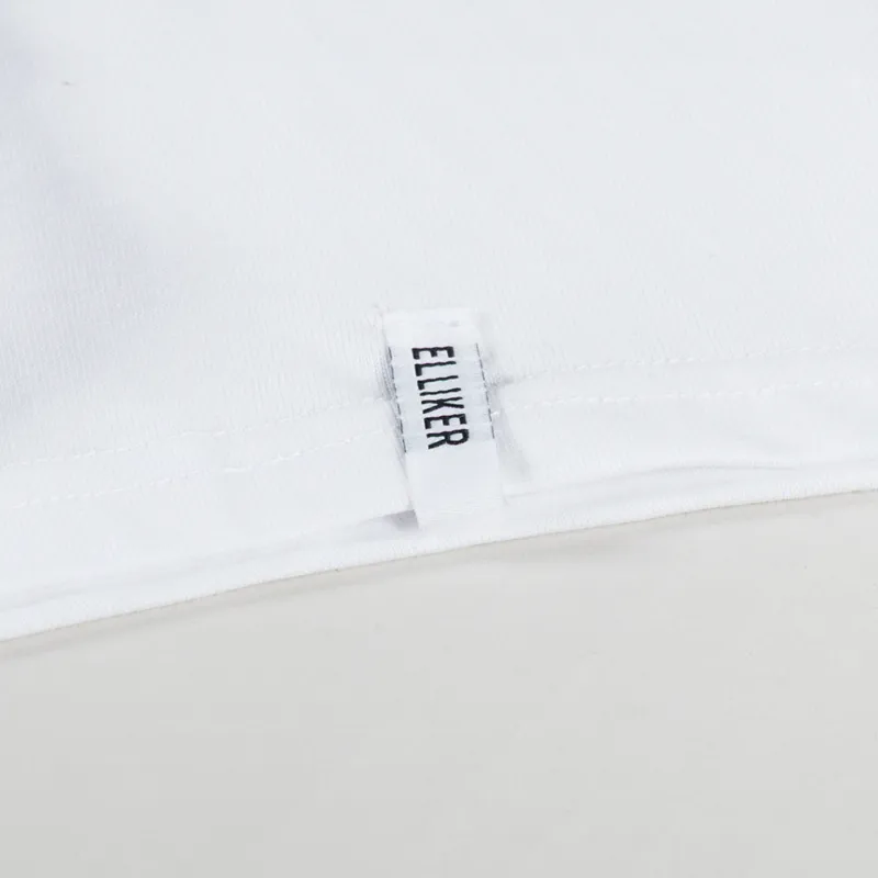 Elliker Rill Logo Print T Shirt White-4