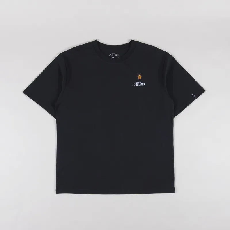Elliker Rill Bug Print T Shirt Black-1