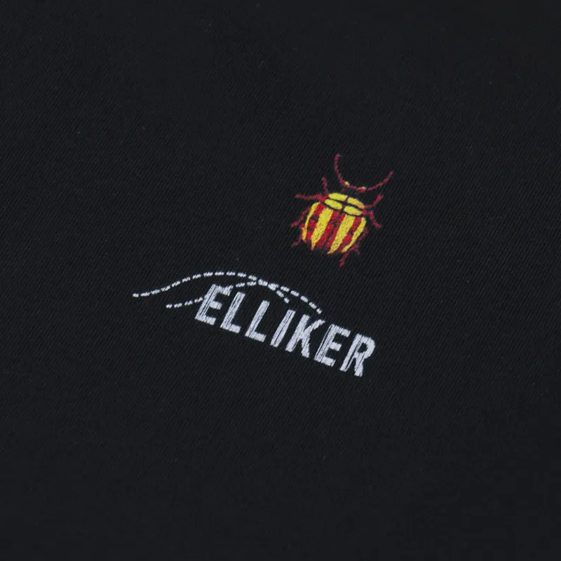 Elliker Rill Bug Print T Shirt Black-5