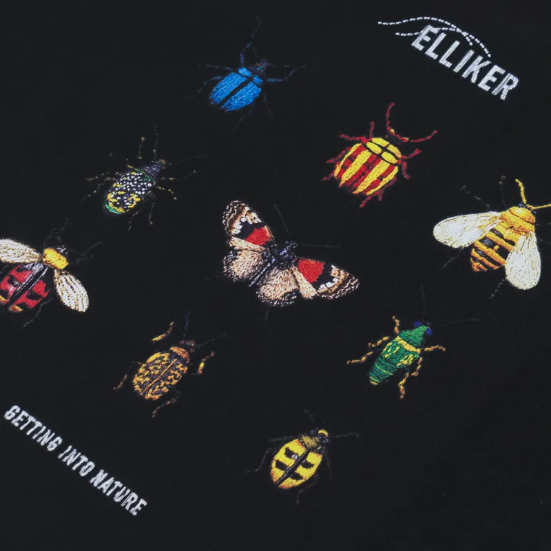 Elliker Rill Bug Print T Shirt Black-4