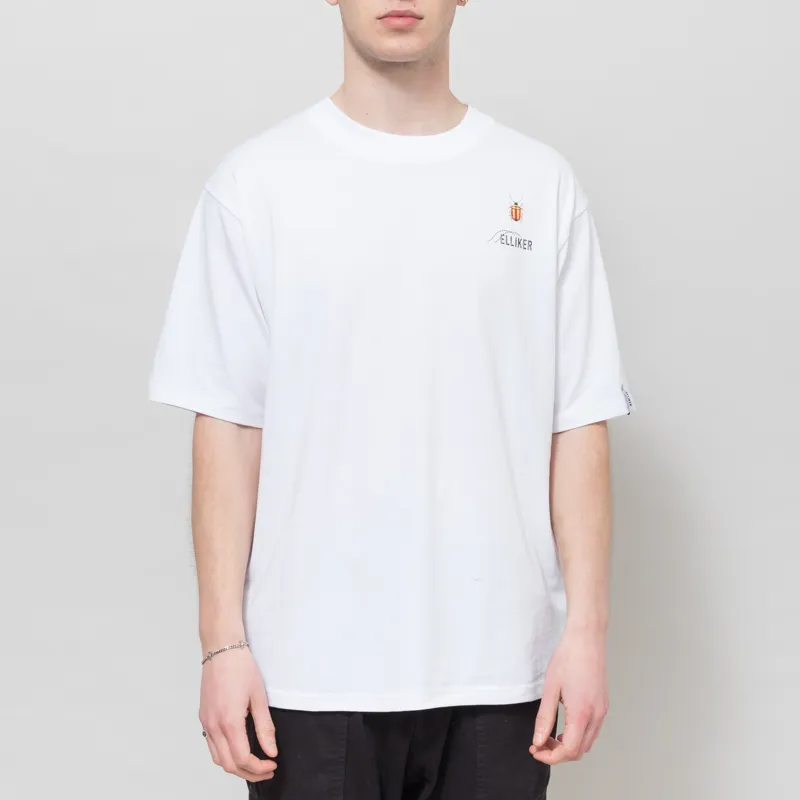 Elliker Rill Bug Print T Shirt White-1