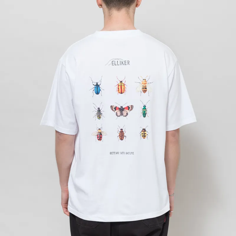Elliker Rill Bug Print T Shirt White