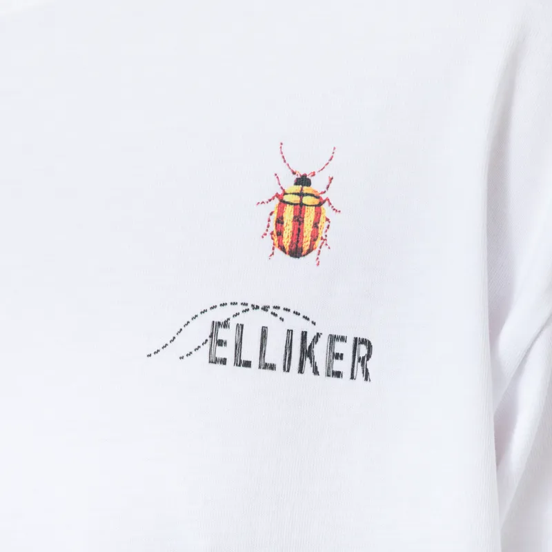 Elliker Rill Bug Print T Shirt White-5