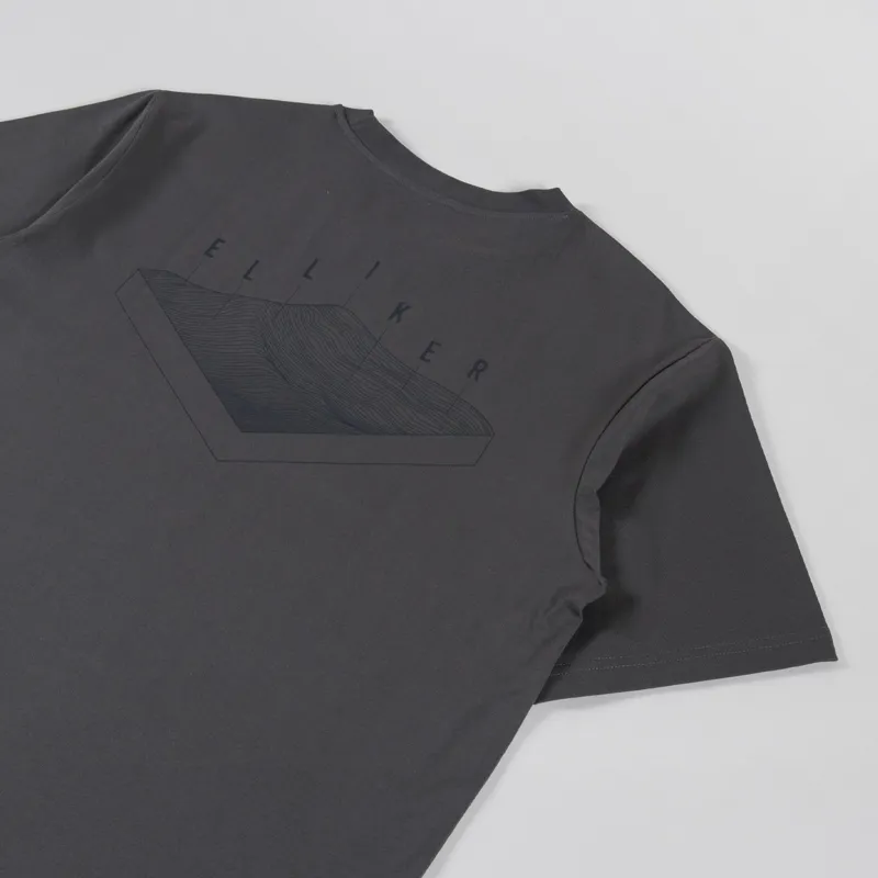 Elliker Rill Hill Print T Shirt Grey-2