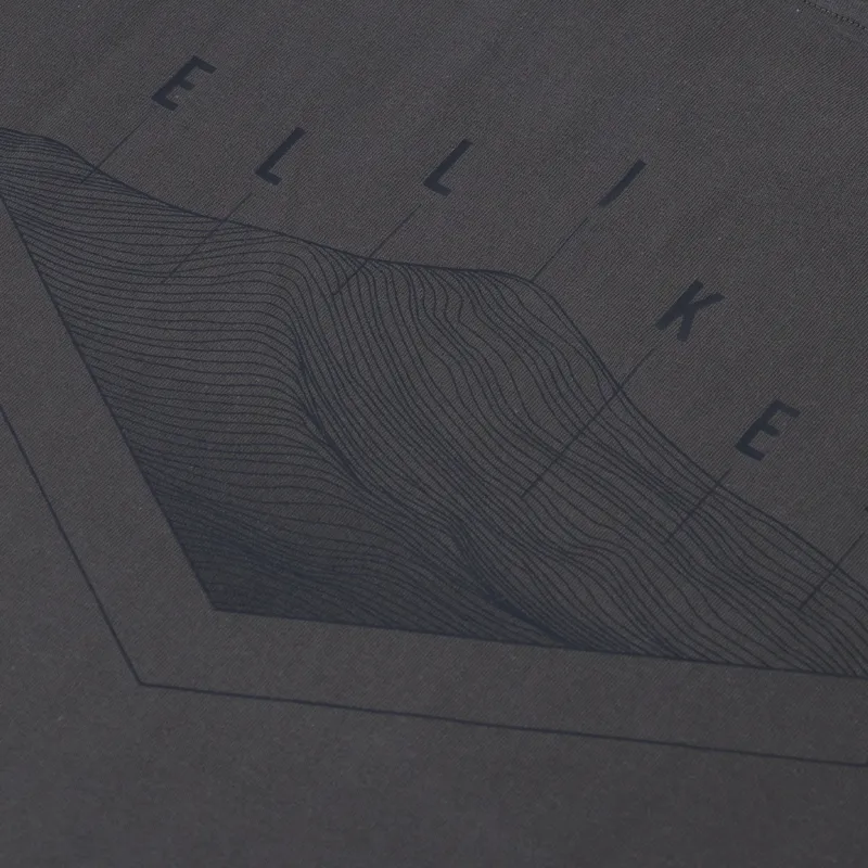 Elliker Rill Hill Print T Shirt Grey-4