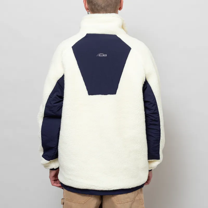 Elliker Sike Fleece Pullover Cream-3